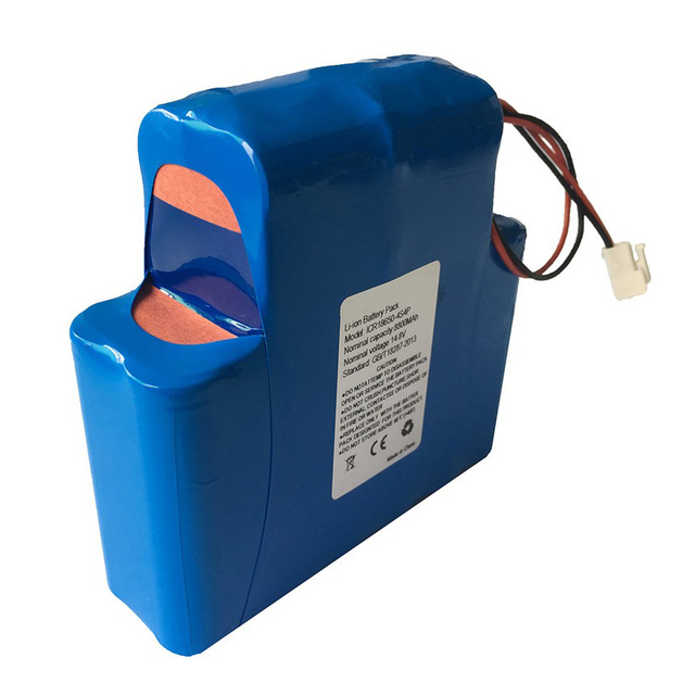 China Pack Factory Supply Lithium Battery Pack 18650 4s4p 14.4V 8800mAh with Cable and Connector-standby Battery for Monitor