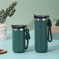 Mug de voyage isotherme en acier inoxydable à double paroi, anti-déversement, sans BPA, réutilisable, 12 oz et 16 oz, pour café et boissons