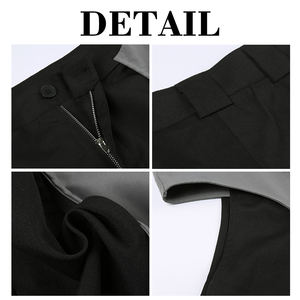 Pantalones Anchos KingSen con Diseño de Parches Personalizados, Unisex, con Bloques de Color en Contraste, Estilo Casual Urbano - Product Image 6