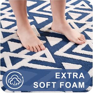 4x6 chân siêu mềm xù xì Thảm màu xanh hình học kết cấu khu vực thảm cho phòng ngủ phòng khách nhà trẻ trang trí nội thất sàn - Product Image 3