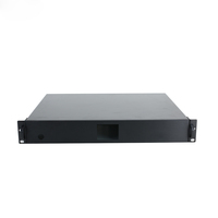 Boîtier de serveur amplificateur en aluminium extrudé sur mesure 1,5U 19'' IP54 pour appareil électronique, boîtier de rack standard