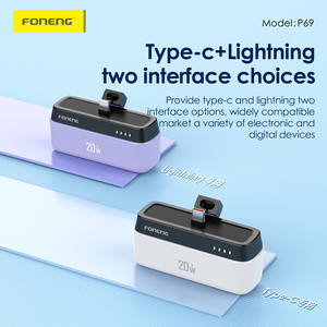 Banque d'alimentation portable Foneng P69 20W PD à charge rapide 5000mAh avec boîte cadeau - Product Image 4