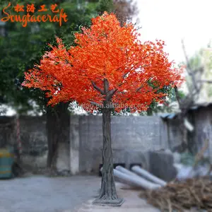 松涛A04新技术人造红枫天然栩栩如生风格耐用逼真室内植物