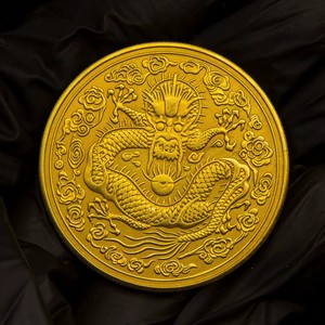 Pièce de monnaie en or Da Qing, standard un tael, <span class=keywords><strong>Guangxu</strong></span>, Dynastie Qing, frappée, dorée, pièce de collection, artefact en argent - Product Image 1