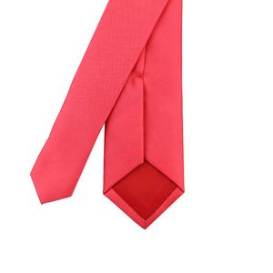 Corbatas ajustadas <span class=keywords><strong>de</strong></span> microfibra poliéster Jacquard tejidas para casa pequeña para hombre logotipo blanco Shengzhou corbata rosa fuerte personalizada al por mayor - Product Image 6