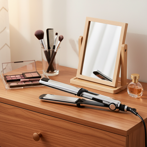 <span class=keywords><strong>Plancha</strong></span> de Pelo Profesional con Bloqueo de Temperatura, Iones Negativos, Placas Anchas de Titanio y PBT <span class=keywords><strong>para</strong></span> un <span class=keywords><strong>Rizado</strong></span> Perfecto - Product Image 1