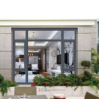 Vente en gros importée de Chine de haute qualité en verre trempé à rupture thermique fenêtres en aluminium fenêtre à battant grandes fenêtres en verre