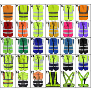 Gilet di Sicurezza Multicolore ad Alta Visibilità per Esterni, Classe 3, Giacca Riflettente con Tasche Multiple - Product Image 1