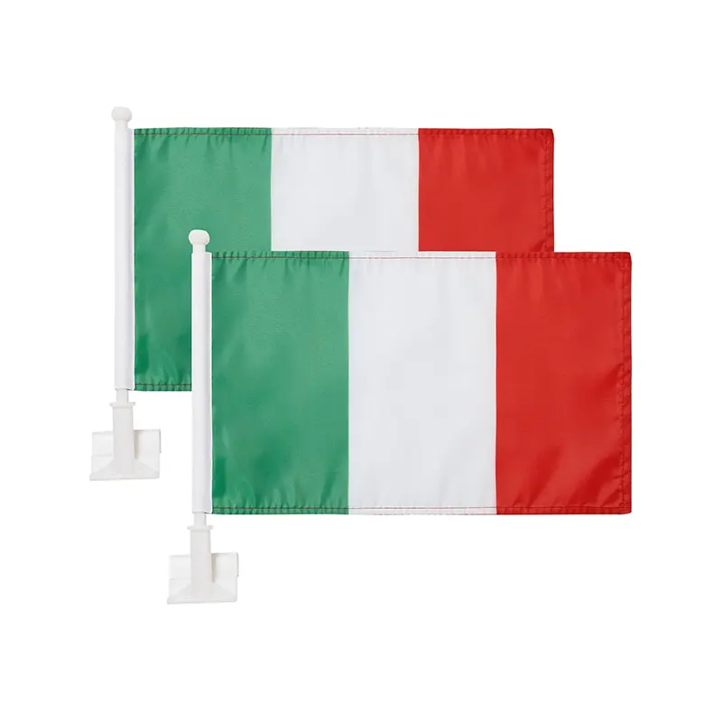 Celebrations Porch Decoration National Italy Flag Outdoor with Italian Flag and Car Flag Pole