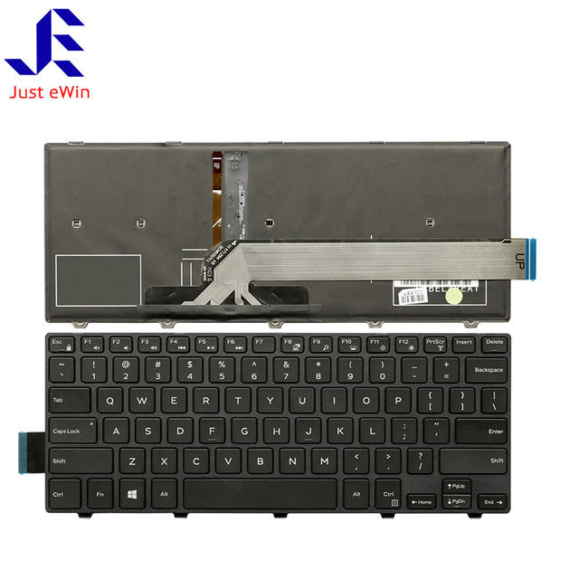Black Laptop Keyboard for Dell Inspiron 14-3000 Serie 3441 3442 3443 3451 Us UK IT Replacement Keyboard