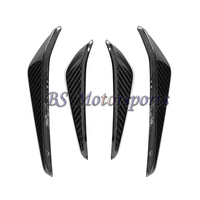 Canards de pare-chocs avant en fibre de carbone sèche style MP, ensemble de 4 pièces pour BMW G80 M3 G82 G83 M4 2021+, kit carrosserie sport aérodynamique