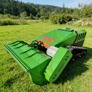 เครื่องตัดหญ้าและวัชพืชแบบขับเคลื่อนด้วยตัวเอง ควบคุมระยะไกล ประสิทธิภาพสูง ได้รับการรับรองมาตรฐาน CE แบบตีนตะขาบ 72V - Product Image 4