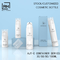 Flacon pompe sans air en plastique PP de 30 ml, 50 ml, 80 ml, 100 ml, flacon de luxe pour crème, lotion, sérum, essence, flacon pompe à vide