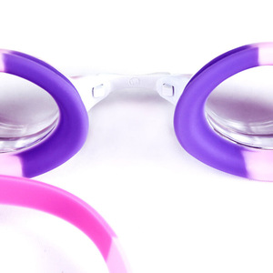 Gafas de natación de sirena para niños, color rosa y morado, de silicona, antivaho, de alta definición - Product Image 2
