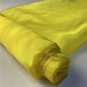 Tela de organza brillante <span class=keywords><strong>para</strong></span> vestido, poliéster, el mejor precio, venta al por mayor de fábrica - Product Image 2
