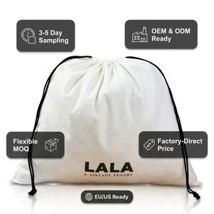 ZEHUI Custom Eco-Friendly High Quality Cotton <b>Canvas</b> <b>Drawstring</b> Dust <b>Bag</b> Garment Shoe Handbag Protection Packaging Logo Print - Product Image 2