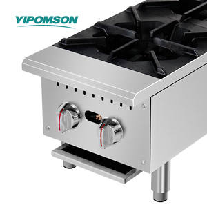 घरेलू आउटडोर उपयोग खाना पकाने के लिए दो शक्तिशाली बर्नर के साथ वाणिज्यिक कस्टम काउंटरटॉप गैस कुकटॉप - Product Image 3