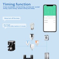 Enchufe inteligente Tuya con monitoreo de energía Temporizador WiFi Control remoto y comando de voz Tipo de enchufe europeo