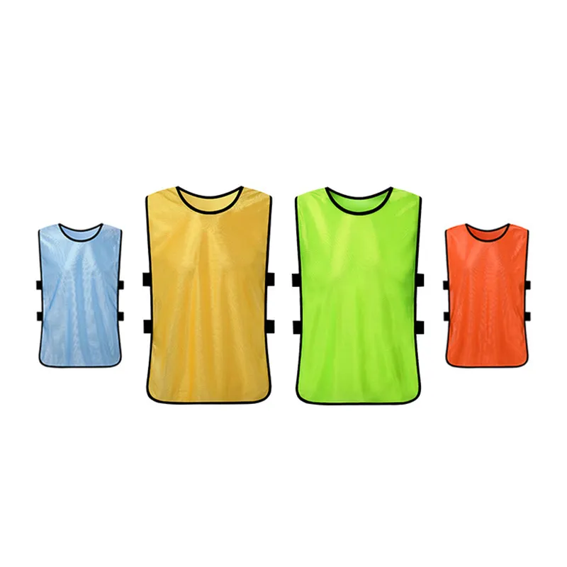 Print Naam Logo Omkeerbare Jeugd Kinderen Mesh Sport Slabbetjes Basketbal Voetbal Training Vest Met Custom