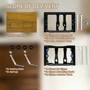 Panel de Accionamiento para Inodoro, Botón de Descarga, Compatible con Cisterna Empotrada Geberit - Product Image 3