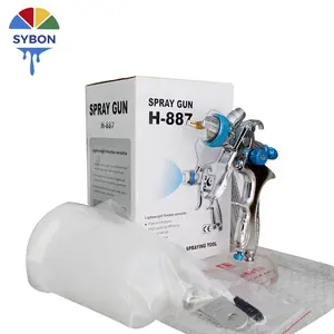 HVLP Pistol Cat Semprot 1.4Mm Gravity Feed Spray Gun untuk Perbaikan Mobil Professional Spray Gun Nozzle Auto Mobil Lukisan Cat