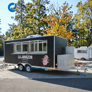 Stainless Steel Ice Cream Food Truck With Full Kitchen Equipment Food Truck Trailer Trailers Mobile Food Cart - Product Image 1