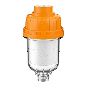 Pré-filtre purificateur d'eau à élément céramique couleur orange, facile à nettoyer, pour chauffe-eau, machines à laver, douches et anti-calcaire - Product Image 1