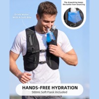 Sac à dos d'hydratation ultra-léger YOUK personnalisé, gilet de course réfléchissant avec bouteille d'eau pour le sport, le cyclisme et le jogging