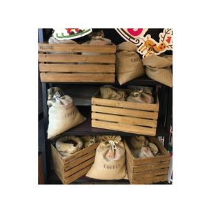 Custom Logo Printed Burlap <b>Hessian</b> Coffee Christmas Gift Drawstring Jute Gunny Pouch Brown Cotton String Jute <b>Bag</b> Export From BD - Product Image 3