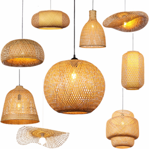 Abat-jour en bambou ovale large, luminaire suspendu minimaliste oriental, <span class=keywords><strong>lampe</strong></span> rustique pour restaurant, villa, hôtel en bord de mer, décoration - Product Image 6
