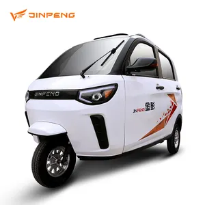 JINPENG Cheap Price Electric Tricycle Closed Passenger Tricycle 3 Wheel Motorcycle 60V Cargo Eec Moto De 3 Ruedas 3 Wheeler Open