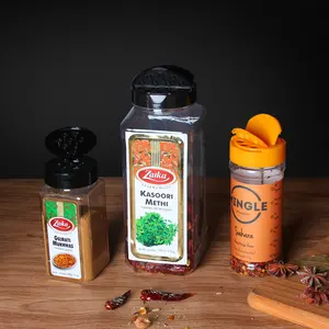 Bán Buôn Nhà Bếp Nhựa Gia Vị Lọ Và Lọ Muối Tiêu Chili Shaker Tỏi Gia Vị Chai Với Nắp Tùy Chỉnh