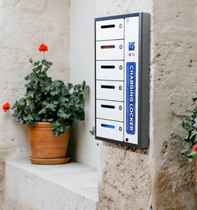 Casier de recharge mural pour télé<span class=keywords><strong>phone</strong></span> portable Y2 Power <span class=keywords><strong>ZEN</strong></span> <span class=keywords><strong>6</strong></span> baies pour une utilisation en extérieur, station de recharge étanche avec carte de crédit - Product Image 3