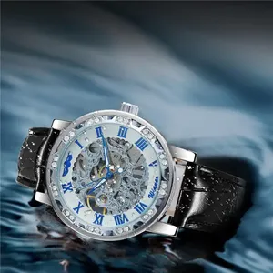Montre mécanique automatique Winner 454G, élégante et résistante à l'eau, idéale pour homme d'affaires, cadeau de charme, montre tendance pour homme, modèle très prisé pour les patrons. - Product Image 3