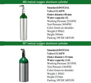 Meilleur <span class=keywords><strong>prix</strong></span> pour les bouteilles <span class=keywords><strong>d</strong></span>'oxygène médical, les cylindres de gaz avec valves - Product Image 2