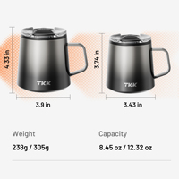 Tasse à café isotherme réutilisable simple et moderne avec couvercles pour le bureau – Vente en gros fabricant