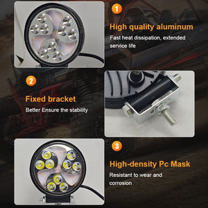 Nouveau Super lumineux rond IP67 aluminium 9-36V 27W CE certifié universel voiture conduite lumières LED antibrouillard pour phare de voiture - Product Image 6