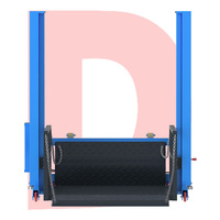 Plateforme élévatrice mobile à double colonne en acier au carbone pour le chargement et le déchargement de camions conteneurs, capacité hydraulique de 2000 kg, hauteur maximale de 1,7 m