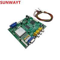 Carte de conversion de signal GBS-8200 RGB CGA EGA YUV VGA LCD HD pour borne d'arcade, PCB vert en plastique, version anglaise
