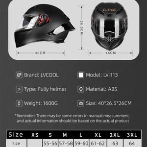 Casco de Motocicleta con Doble Visera Más Económico, Universal para las Cuatro Estaciones, Seguridad Integral, ABS, Certificado DOT, Casco de Motocross - Product Image 6