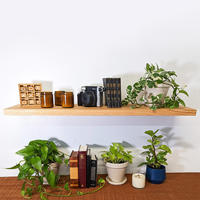 Ensemble de 5 étagères flottantes en bois de style rustique pour la décoration de la maison, les chambres, les salons, les cuisines, support mural pour plantes
