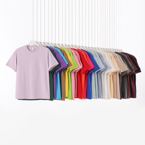 חולצת טי פופולרית אופנתית רשמית קצרת שרוולים 230 גרם כבדה 100% כותנה בצבע אחיד ייבוש מהיר גזרה רחבה לגברים ונשים - Product Image 2