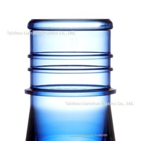 55-Port Blaue PET-Vorformrohre für Wasserspender-Eimer und Fünf-Gallonen-Flaschen mit Crimpunterstützungsring
