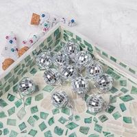 Vente chaude 10cm 20cm 30cm 40cm 50cm 60cm 80cm 100cm Argent Noir Rose Or Vert Violet Grande Boule Disco Géante