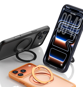 เคสโทรศัพท์มือถือ APEI Luxury Magnetic หมุนได้ 360 องศา ปุ่ม AI หรูหรา โปร่งใส ป้องกันการกระแทก สำหรับ iPhone 17 Pro Max - Product Image 1