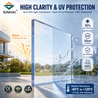 Plaque de polycarbonate transparente légère et flexible 4x8 pieds, matériau de construction compact en PC, plaque de polycarbonate solide