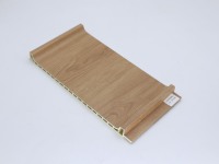 Panneau mural rainuré en bois naturel classique, résistant à l'humidité, durable, facile à nettoyer, pour la décoration intérieure