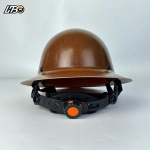 HBC ANSI Z89.1 타입1 클래스 G 경량 유리섬유 광산용 풀 브림 안전모 산업용 건설용 하드 햇 - Product Image 1