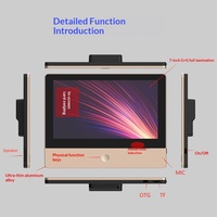 Tablette industrielle intelligente Android 7 pouces IPS avec port série PoE, PC et matériaux plastiques pour le contrôle de la maison intelligente