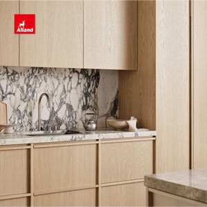 Alland mới nhất tùy chỉnh đựng thức ăn thiết kế hiện đại Nhà Tủ đặt nhà tủ bếp Sồi Mỹ với tủ thiết kế đảo - Product Image 3